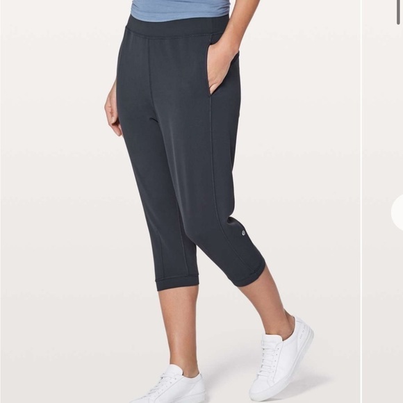 Lululemon Rejuvenate Crop Leggings 18” Black - Picture 2 of 11